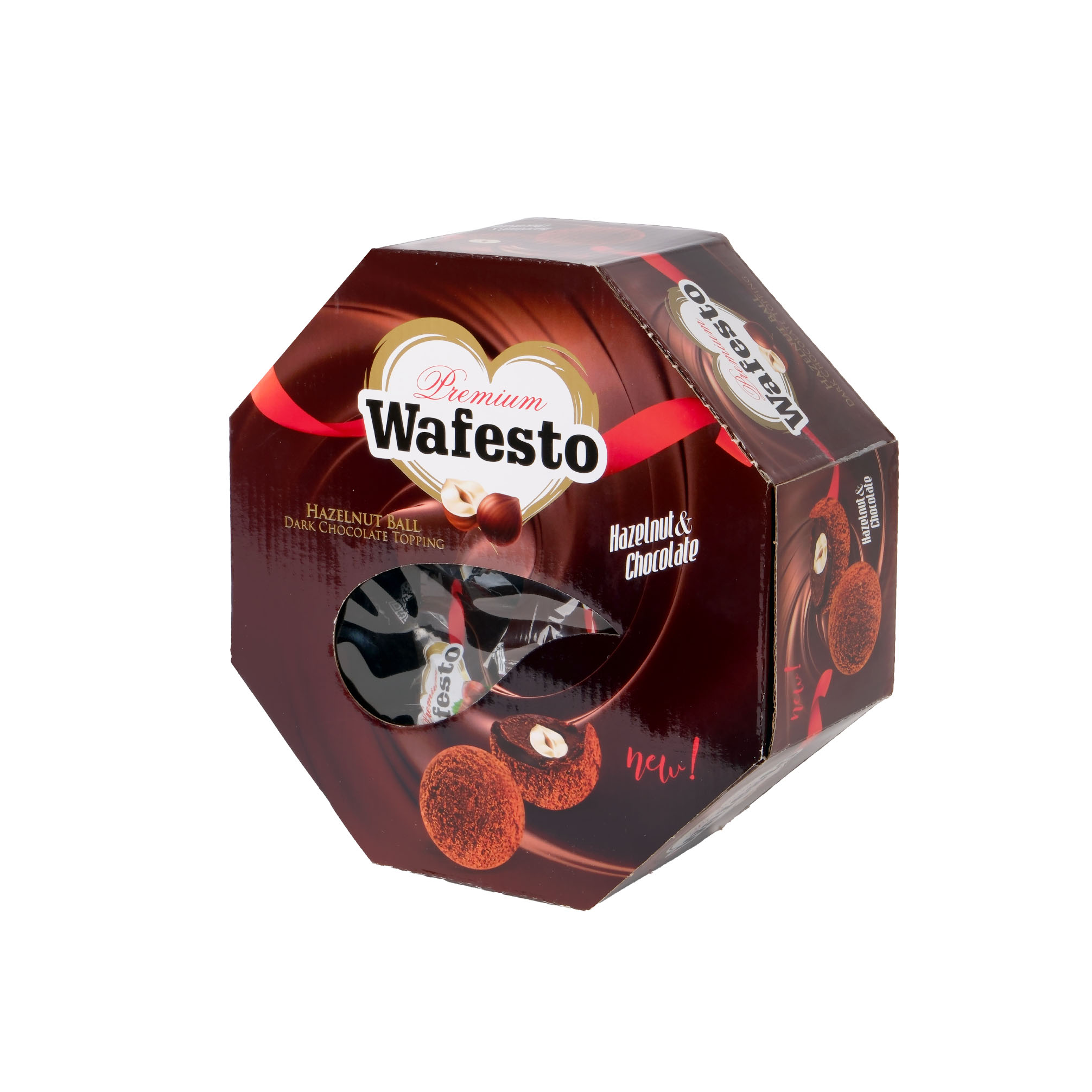 Wafesto Altıgen Kutu Top Gofret